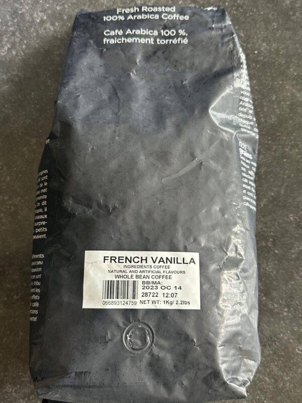 French Vanilla Whole Bean Coffee 01