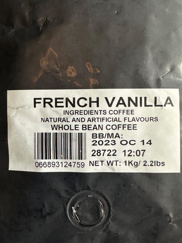 French Vanilla Whole Bean Coffee 02