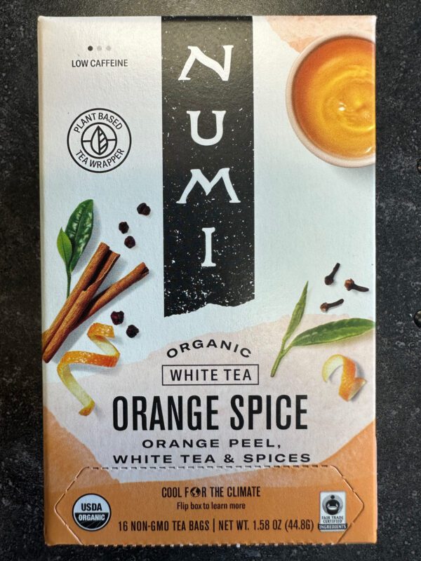 Numi Orange Spice White Tea 01